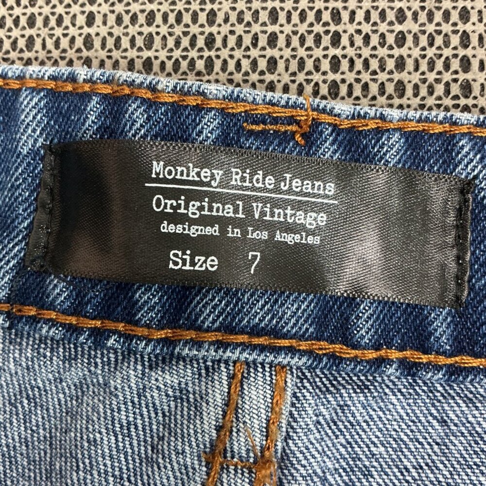 Monkey Ride Jeans Women's Original Vintage Denim Jeans Size 7 High-Waisted - Picture 5 of 10